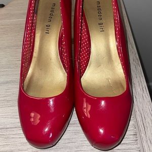 Madden Girl Red 3” Heels